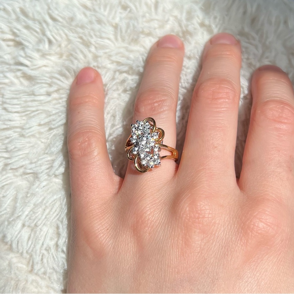 Waterfall Cluster Ring - Picture 3 of 9
